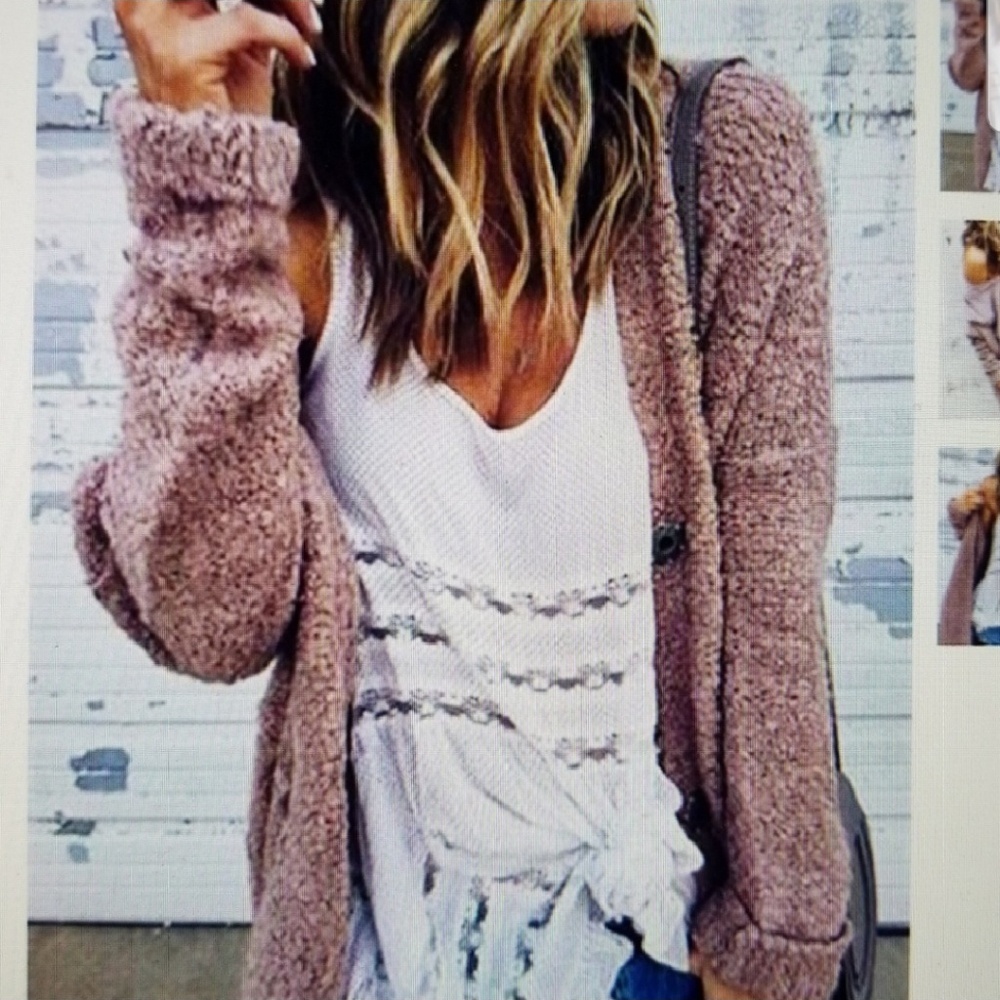 Chicnico pink cardigan. NWT  Size Med
